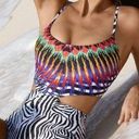 PilyQ  African Rays Embroidered Zebra One Piece Photo 0