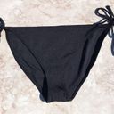 Topshop Black High Rise Classic Side Tie  Bikini Bottoms Photo 1