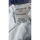 Torrid  Jeans Womens 14XS Blue Capri Skinny Stretch Dark Wash Photo 10