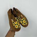 Ariat  Cruiser Women's Canvas Suede Leather Loafers Size 5.5 Sunflowers Photo 1