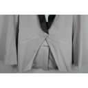 Michelle Mason Mason by  Womens Blazer Jacket 6 Beige Black Single Vent Photo 5