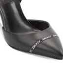 DKNY NEW  Womens Rosetta Leather Logo Pumps BLACK Photo 2