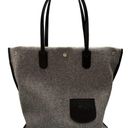 Longchamp Roseau Essential Large Gray Wool Open Tote Bag Shopper New $430 Photo 2