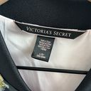 Victoria's Secret  Silky Polyester Bomber Jacket Dark Tropical Print Front Zip L Photo 1