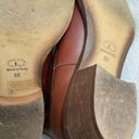 lavorazione artigiana Italy made camel brown leather booties WOMEN SZ8.5 heels 2 in Size 8.5 Photo 6