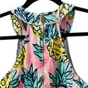 Draper James  Pineapple Halter Dress Keyhole Women's Size 10 Sleeveless Mini Pink Photo 7