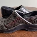 Dansko  Professional Clogs EU 37 Medallion Web embossed black silver US 6.5 Nurse Photo 7