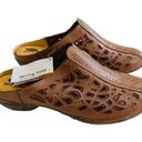 Spring Step  Clogs Shoes Bolivia Brown Leather Slip On Size EU 42 US 10.5/11 NEW Photo 2