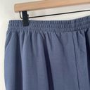 Bobeau  Pull On Pants Size Large Blue Wide Leg NWT Rayon Nylon Blend Cropped Photo 6