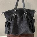 Juicy Couture Vintage Y2K  Black Velvet  Daydreamer Crown And Bows Large Purse Photo 5