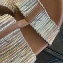 Italian Shoemakers Italian Shoemaker woven, multicolor, metallic wedge sandals, Italy, size 7.5M Photo 1