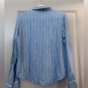 PJ Salvage Blue Striped Long Sleeve Pajama Set Size M Photo 2