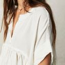 Free People  Sugar Rush Baby Doll Top in Ivory Oversized Medium Photo 2