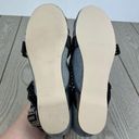 Steve Madden  Bryar Wrap Ankle Strap Flats 10 Denim & Black Faux Leather $90 Photo 6