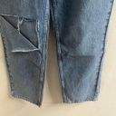 Good American Women's 90s Mom Jeans Size 6/28 Straight Leg Denim Ripped Knee NWT Photo 4