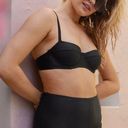 Aerie Size L High Waisted Bikini Bottom In Black Real Good Lined Retro NEW Photo 0