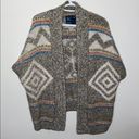 American Eagle  tribal poncho short sleeve sweater size S Photo 2