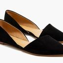 J. Crew Zoe D’orsay Faux Suede Flats Black Closed Toe Flocking Flat 6 Photo 0