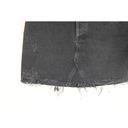 AGOLDE  Womens Distressed Mini Skirt 30 Cult Black Cotton Button Fly Denim NWT Photo 5