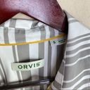 Orvis  Striped Button Front Long Sleeve Shirt S Photo 9