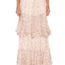 Rococo  SAND Vie Maxi Skirt in Off White & Pink XSmall New Womens Long Photo 3