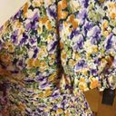 Angie  Boho Bright Floral Print Cut Out Ruffle Sleeve Top Photo 3