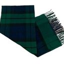 V. Fraas  Blue/Green Plaid Fringe Scarf OS Photo 0