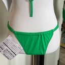 Shade & Shore Small Green Ultra High Leg Bikini Bottoms Photo 5