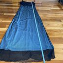 Necessary Objects Vintage  Y2K Mesh Maxi Dress Black blue lacy Photo 5