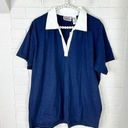 Bill Blass NWT Vintage Deadstock  Navy Polo Shirt Size 1X Photo 0