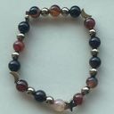 Onyx Sardonyx  carnelian ONE NEW stretch beaded bracelet natural stone crystal st Photo 9