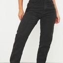 Pretty Little Thing  Black High Rise Jean Size 6 Tall Photo 0