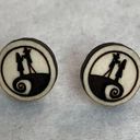 Disney Jack and Sally Wood Stud Earrings Photo 1