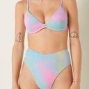 PINK - Victoria's Secret Victoria’s Secret PINK Crinkle Two Piece Bikini Set Push Up Top Bottoms Pastel Photo 0