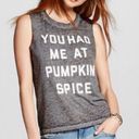 Fifth Sun  “You Had Me At Pumpkin Spice” Muscle Tank Size Medium Photo 0