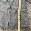 Banana Republic  Single Button Blazer Jacket Womens Gray Rayon Stretch Size Large Photo 4