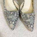 DKNY  Women's Gray Paisley Print Pointed Toe High Stiletto Heel Sandal Size 8 Photo 3