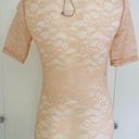 ZARA Peach Lace Bodysuit NWOT Photo 5