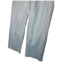 Liz Claiborne  Pants Womens 14 Linen Audra Wide Leg Beach Lagenlook Mint Blue Photo 5