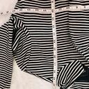 BCBGMAXAZRIA  Natalia Black & White Striped Single Breasted Blazer Size Small Photo 4