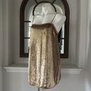 Free People Time To Shine Sequined Mini Slip Dress in Gold, Size S EXCELLENT! Photo 11