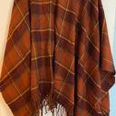 Orange And Red Plaid Shawl Photo 7