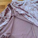 Boutique Pink Velvet Skater Skirt Photo 3