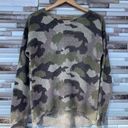 360 Cashmere  Dahlia Camo Crew Neck sweater small Photo 0