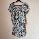 Parker  100% Silk floral off the shoulder romper size M Photo 54