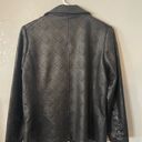 Houndstooth NWT APNY Vegan Leather Blazer  Black Size M Photo 4