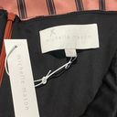 Michelle Mason  Asymmetrical Striped Copper Black Pencil Skirt Size 10 NWT Photo 4