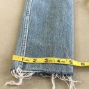 RE/DONE  90s High Rise Ankle Crop Worn Bright Blue Jeans size 25 Photo 8