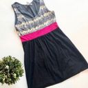 L8ter Womens  Sequins Top Color Block Sleeves Dress - Sz M Photo 1