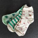 Old Navy 🌺  Set/3 St. Patrick’s Day Themed Quarter Crew Socks, Green, White Photo 1